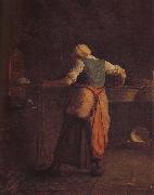 Jean Francois Millet Woman toast bread oil painting reproduction